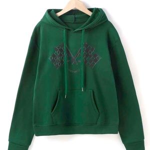 NWOT Dark green hoodie.